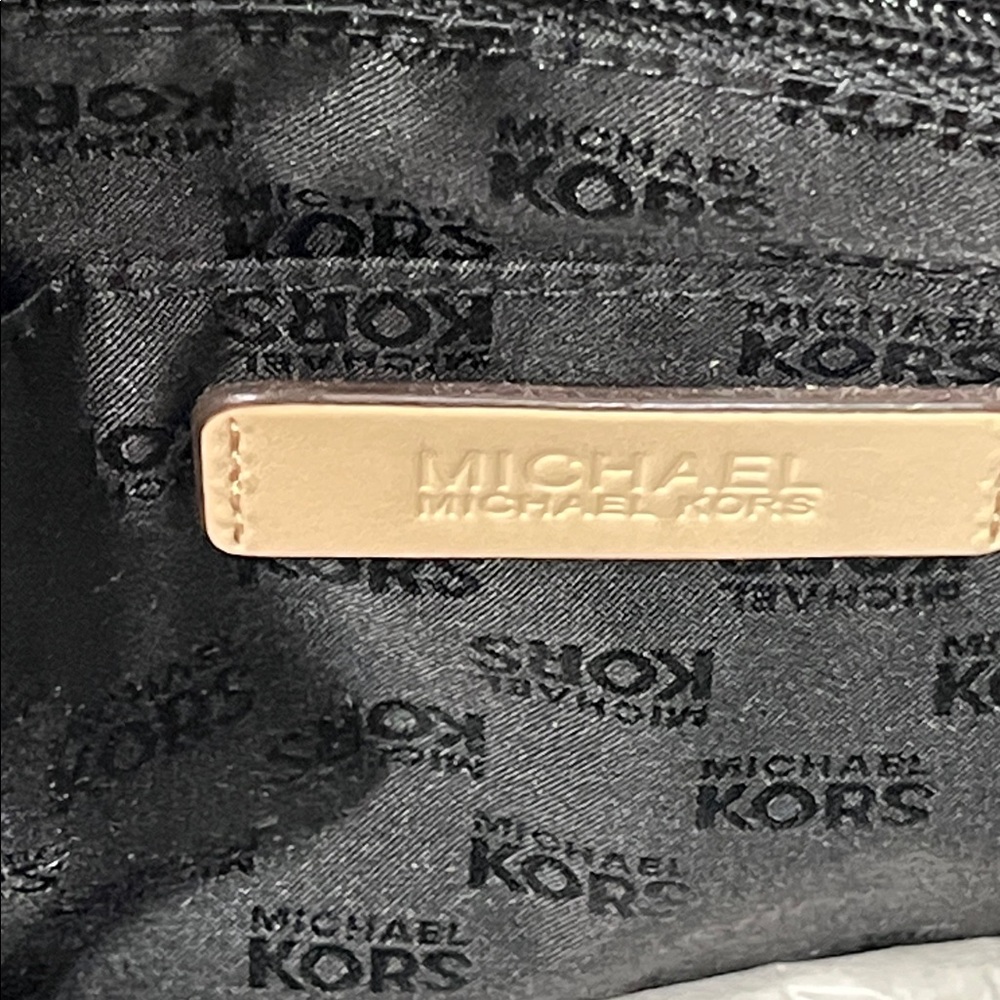 Michael Kors Black Logo Tote Gold Hardware Large Shoulder Bag - Picture 11 of 12